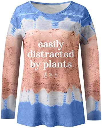 Kadın Casual Gömlek kadın Bahar Sonbahar T Shirt Ekip Boyun Üst Uzun Kollu Gömlek Gevşek Fit Uzun T Shirt Kız