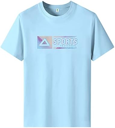 2023 Yeni erkek Egzersiz Gömlek Çabuk Kuruyan Tavuk Desen Kısa Kollu Spor Erkekler için Uygun Gömlek Boyutu