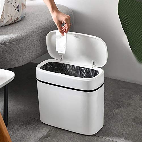 ZHAOLEI 12L çöp tenekesi Ev Banyo Mutfak çöp kutuları Basın Tipi çöp torbası Tutucu çöp tenekesi Tuvalet için Su Geçirmez