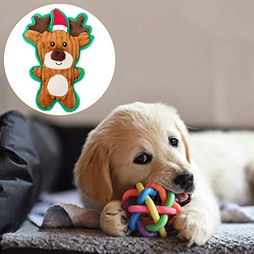 ABOOFAN 1 Adet Pet Ses Oyuncak Köpek Çiğnemek Noel Pet Oyuncak Pamuk Noel Pet Oyuncak Parti İyilik