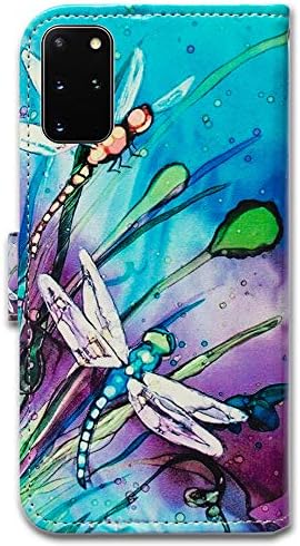 Bcov Galaxy S20 Artı Cüzdan Kılıf, sevimli Yusufçuk Deri flip cüzdan Kılıf Kapak ile Kart Yuvası Tutucu Kickstand