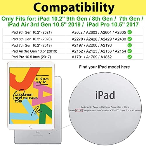ProCase iPad 9. Nesil Kılıf/iPad 8 Kılıf/Çocuklar için iPad 7 Kılıf, iPad 10.2 Kılıf 2021 2020 2019 / iPad Air 10.5