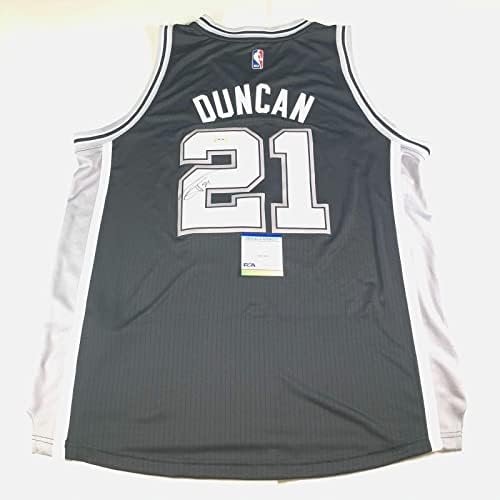 Tim Duncan imzalı forma PSA / DNA San Antonio Spurs İmzalı-İmzalı NBA Formaları