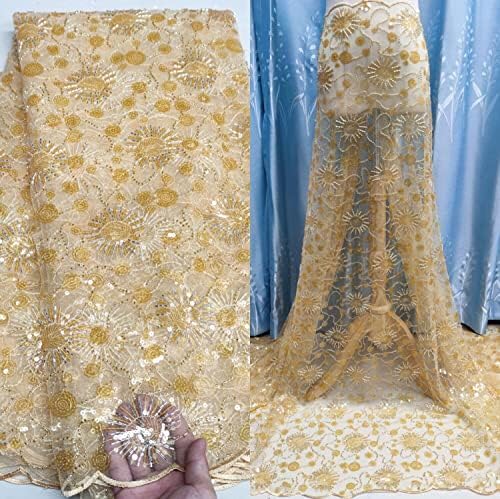 Amibric Özel İşlemeli Tül boncuklu kumaş düğün elbisesi Boncuklu fransız file kumaş Dantel Kumaşlar düğün elbisesi
