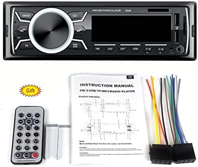 XIXIAN Araba Stereo, 7 Renkli Led Araba Stereo Radyo BT Autoradio Çift USB Hızlı Şarj USB Stereo Ses MP3 ID3 WMA AUX-ın