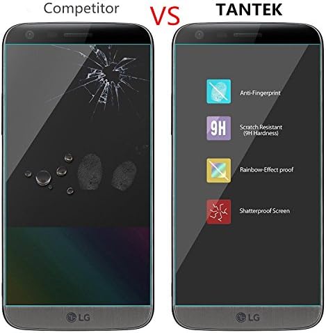 TANTEK [3-Pack Ekran Koruyucu için LG G5 ( Yayın, 5.3 inç Ekran), Temperli Cam Filmi, Ultra Clear, Anti Scratch,