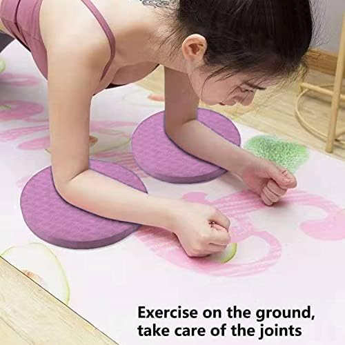 GRASARY 2 Adet Yoga Paspaslar Kaymaz egzersiz yoga matı Süper Yumuşak Ultra Kalın Dirsek Koruması TPE Yoga Yuvarlak
