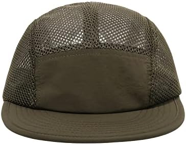Croogo Örgü 5 Panel Şapka Ayarlanabilir Kamyon Şoförü beyzbol şapkası Hafif Nefes Hızlı Kuru Kap Hip Hop Tarzı Düz