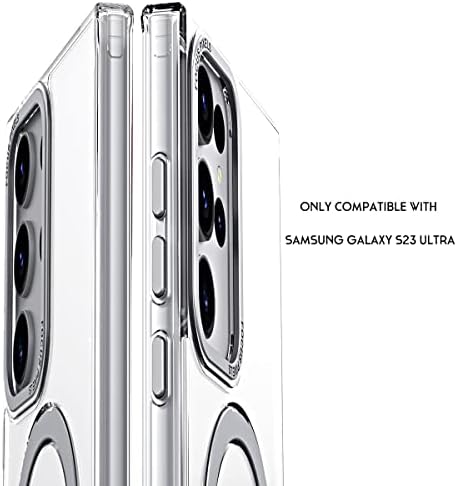 samsung Galaxy S23 Ultra Manyetik Kablosuz Şarj için simptech Ultimate Koruma Kılıfı, Havacılık Alaşımlı Gizli Stand,