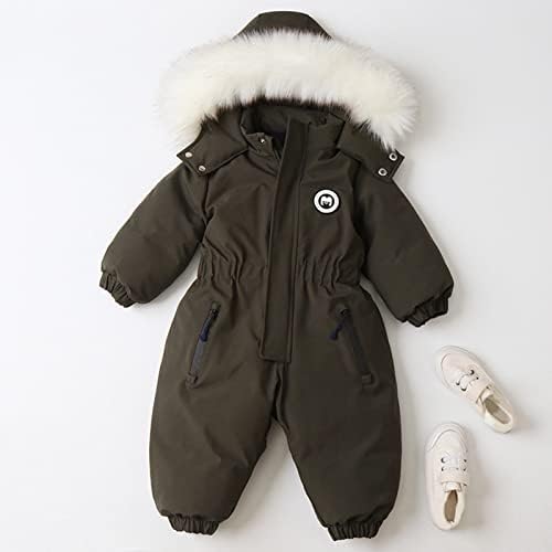 Bebek Erkek Kız Kış Kalınlaşmak kapüşonlu ceket Ceket Snowsuit Toddler Rüzgar Geçirmez Sıcak Tulum Dış Giyim Skeet