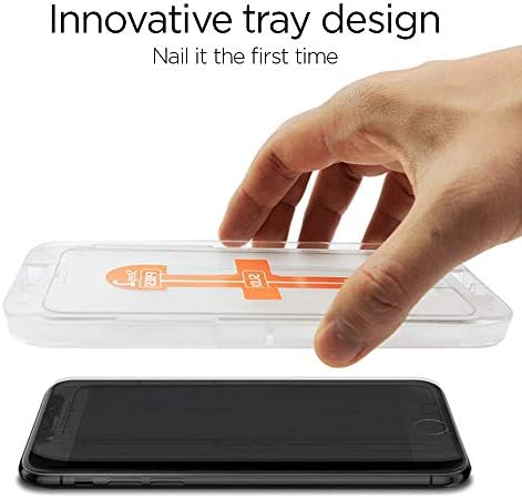 Spigen Temperli Cam Ekran Koruyucu [GlasTR EZ FİT] iPhone 8 için tasarlanmış Artı [5.5 inç] [Vaka Dostu ] -2 Paket