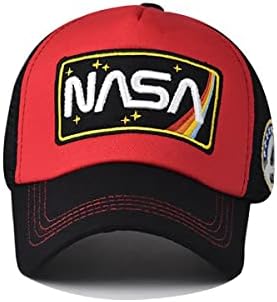 BAIMORE NASA Şapka beyzbol şapkası Örgü Snap Back Ayarlanabilir Patchwork Açık Spor Kap