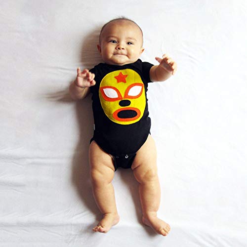 Bebek Tulumu - Luchador Amarillo-Sarı Meksikalı Güreşçi