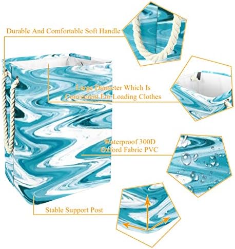 Inhomer Dalgalanan Göl Su 300D Oxford PVC Su Geçirmez Giysiler Sepet Büyük çamaşır sepeti Battaniye Giyim Oyuncaklar