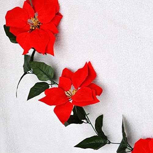 KESYOO Parti Çelenk Noel Atatürk Çiçeği Çelenk DIY Atatürk Çiçeği Çiçek Çelenk Yaprakları ile Noel Ağacı Asılı Süslemeleri