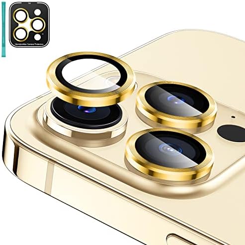 Iphone 14 Pro Max (6.7) iPhone 14 Pro (6.1) 2022 Kamera Lens Koruyucu, 9H Temperli Cam Filmi Çizilmez Metal Bireysel
