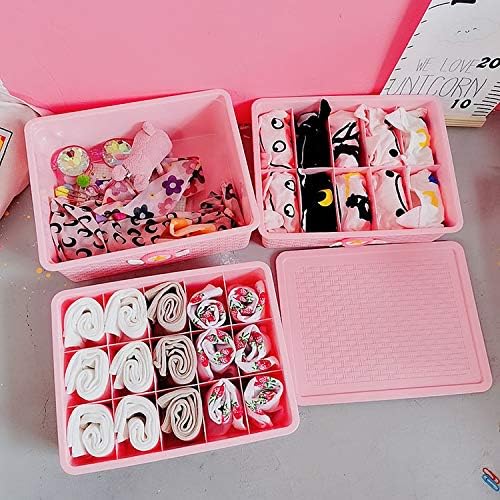 Anncus Pembe Kawaii Kart Captor Sakura Kız Ev Plastik Iç Çamaşırı Organizatör Karikatür Çorap Külot Saklama Kutuları