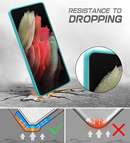 AMOVO Deri Kılıf Samsung Galaxy S21 Ultra Cüzdan Kılıf [2'si 1 Arada Ayrılabilir] [Vegan Deri] [Kart Yuvası] [Stand