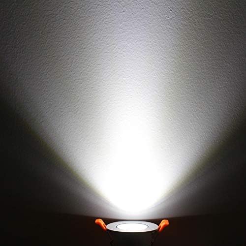 LightingWill 2 inç LED Dim Downlight, 3 W COB Gömme tavan ışığı, Günışığı Beyaz 5500 K-6000 K, CRI80, 25 W 220LM Halojen
