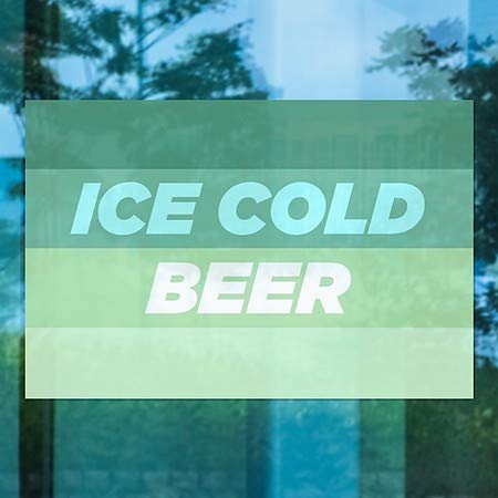 CGSıgnLab / Buz Gibi Bira-Modern Gradyan Pencere Kaplaması / 18 x12