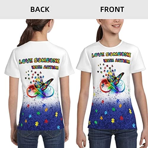 Shoggoth Otizm Farkındalık T-Shirt Çocuk Boys için Onun Tamam olmak Farklı T Shirt Otistik Puzzle Parçası 3D Baskı