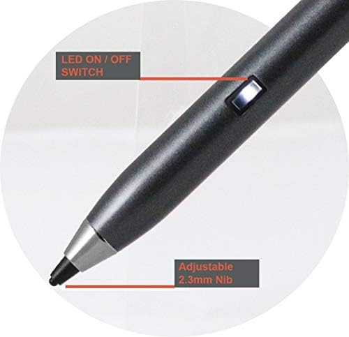 Broonel Gri İnce Nokta Dijital aktif iğneli kalem ile Uyumlu LAMZİEN 7 Tablet