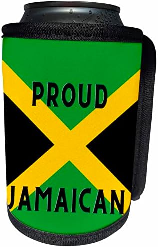 Jamaika bayrağı ile gururlu jamaika kelimelerinin 3dRose Görüntüsü-Can Soğutucu Şişe Sargısı (cc-361808-1)