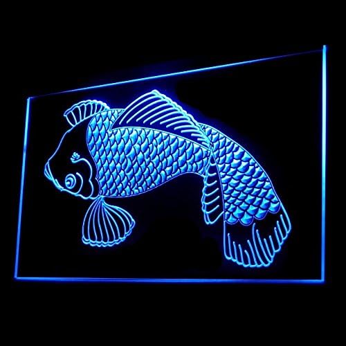 100043 Koi Japon Balık Geleneksel dövme ekran LED ışık Neon Burcu