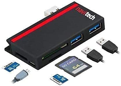 Navitech 2 in 1 Dizüstü/Tablet USB 3.0/2.0 HUB Adaptörü/mikro USB Girişi ile SD/Mikro SD kart okuyucu ile Uyumlu Lenovo