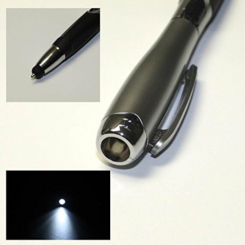 Stylus [3 Adet], 3'ü 1 Arada Evrensel Dokunmatik Ekran Kalemi + Tükenmez Kalem + LED el feneri Akıllı Telefonlar Tabletler