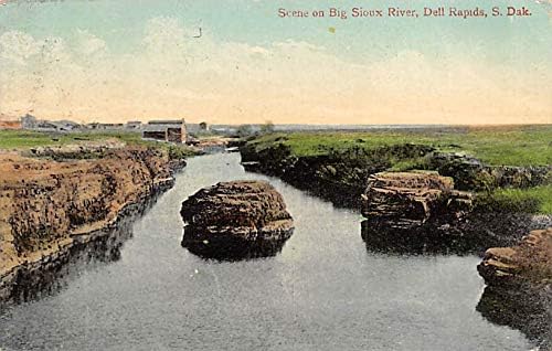 Büyük Sioux Nehri Dell Rapids, Güney Dakota SD Kartpostalları